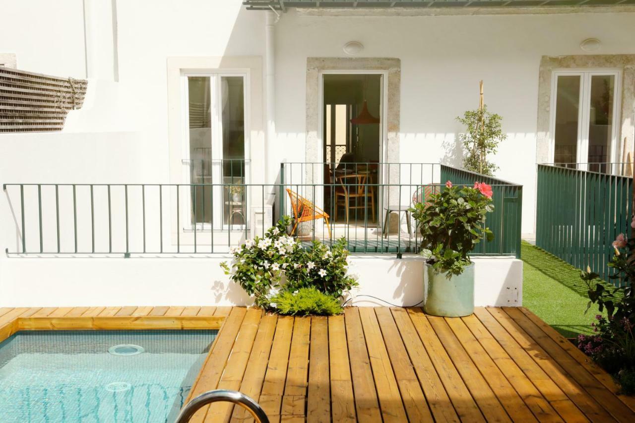 Swimming Pool Apartment Central Lisbona Esterno foto